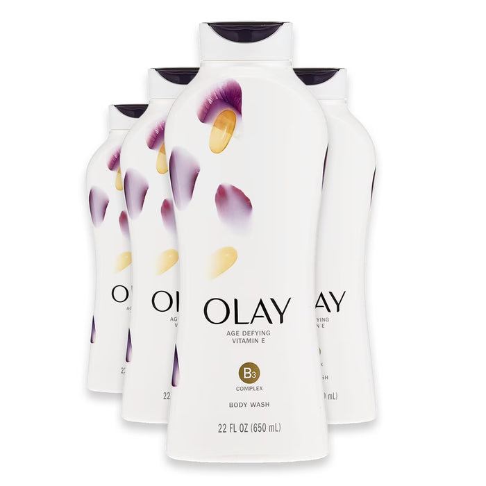 Olay Age Defying Body Wash with Vitamin E - 22 oz - 4 Pack