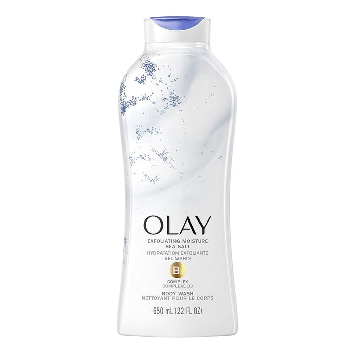 Olay Exfoliating Body Wash with Sea Salt - 22 oz - 4 Pack