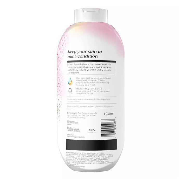 Olay Fresh Radiance Strawberry & Mint Body Wash - 22 oz - 4 Pack