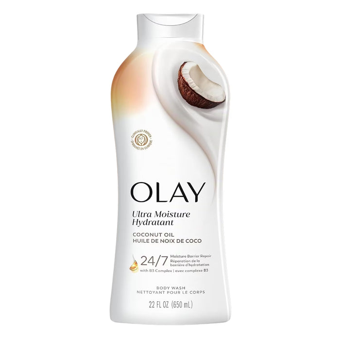 Olay Ultra Moisture Coconut Oil Body Wash - 22 oz - 4 Pack