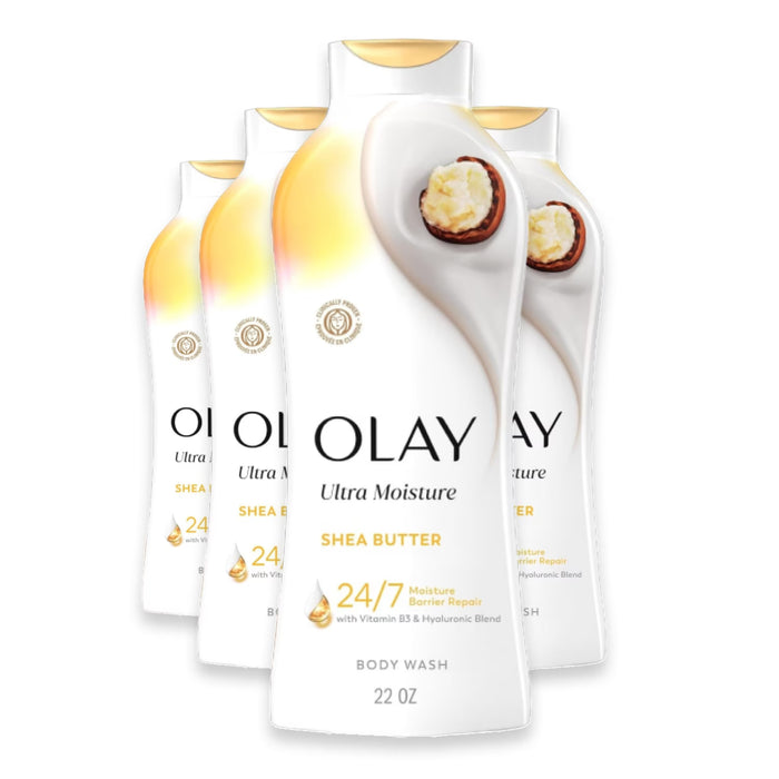 Olay Ultra Moisture Shea Butter Body Wash - 22 oz - 4 Pack