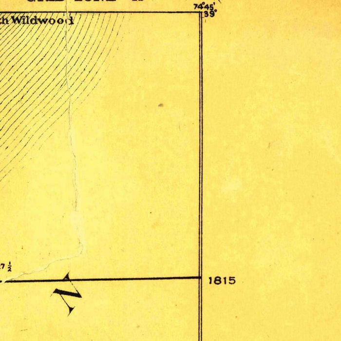 Old Map of Cape May, New Jersey by USGS, 1925 – Wildwood, Ocean City & Cape May Point