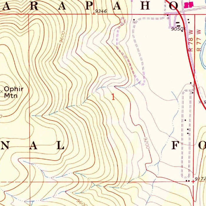 Old Map of Dillon Reservoir, Colorado by USGS, 1970 – Frisco, Blue River & Arapahoe National Forest