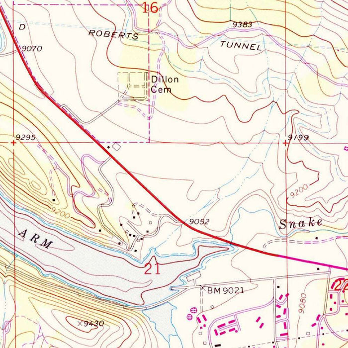 Old Map of Dillon Reservoir, Colorado by USGS, 1970 – Frisco, Blue River & Arapahoe National Forest