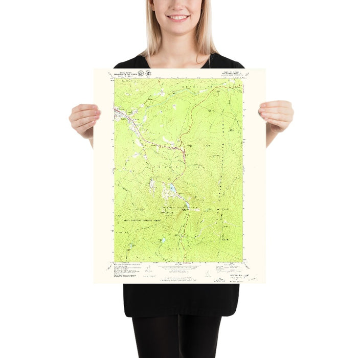Old Map of Franconia, New Hampshire by USGS, 1967 – Franconia Notch & Cannon Mountain
