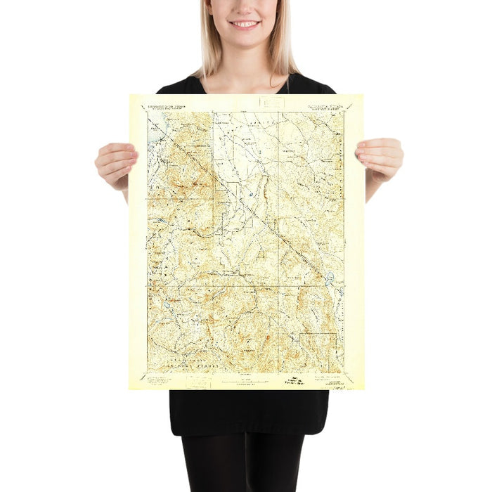 Old Map of Gardnerville, Nevada by USGS, 1893 – Minden, Genoa & Lake Tahoe