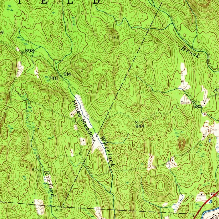 Old Map of Keene, New Hampshire by USGS, 1966 – Swanzey, Spofford Lake & Mount Monadnock