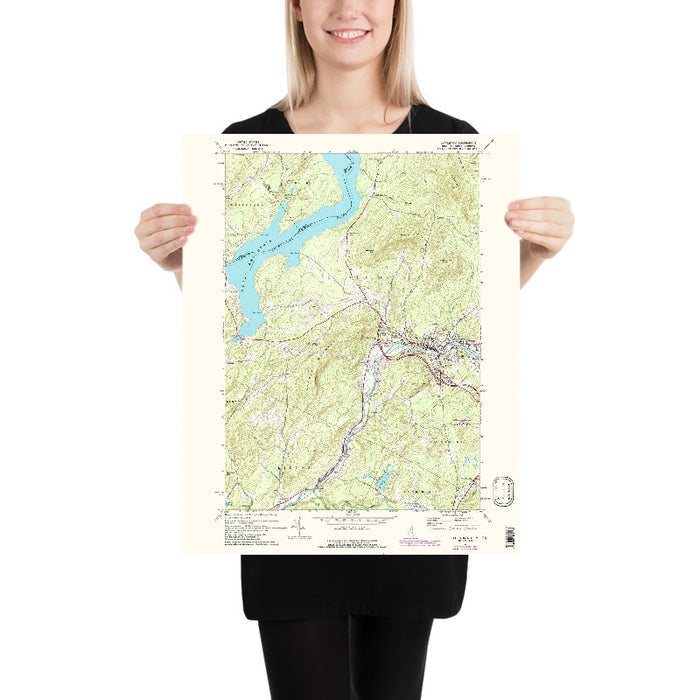 Old Map of Littleton, New Hampshire by USGS, 1971 – Moore Reservoir & Ammonoosuc River
