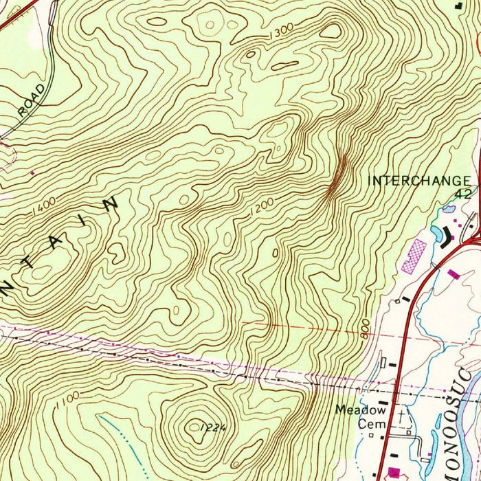 Old Map of Littleton, New Hampshire by USGS, 1971 – Moore Reservoir & Ammonoosuc River