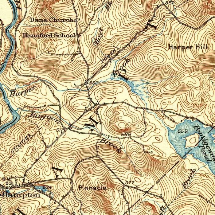 Old Map of Meredith, New Hampshire by USGS, 1927 – Plymouth, Squam Lake & Newfound Lake