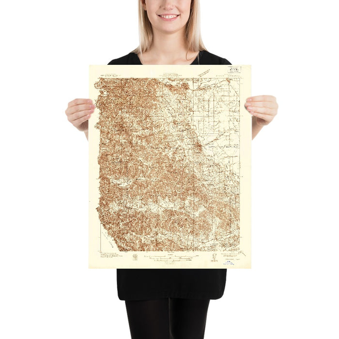 Old Map of Occidental, California by USGS, 1935 – Santa Rosa, Russian River & Bodega Bay