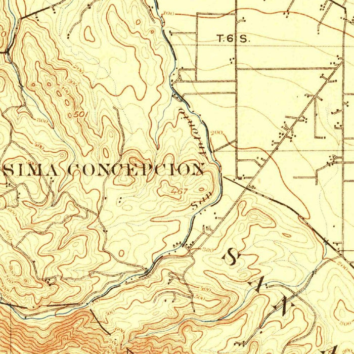 Old Map of Palo Alto, California by USGS, 1897 – Stanford University, Menlo Park & Los Altos Hills