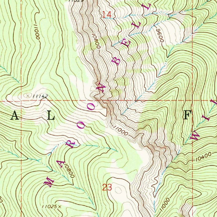 Old Map of Redstone, Colorado by USGS, 1960 – Crystal River, White River & Castle Creek