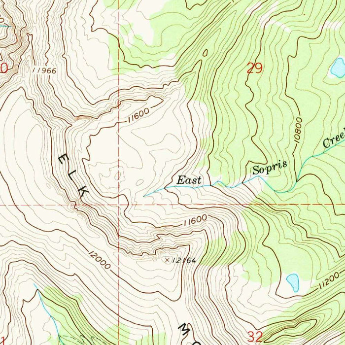Old Map of Redstone, Colorado by USGS, 1960 – Crystal River, White River & Castle Creek