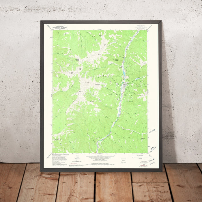 Old Map of Rico, Colorado by USGS, 1960 – San Juan National Forest & Dolores River