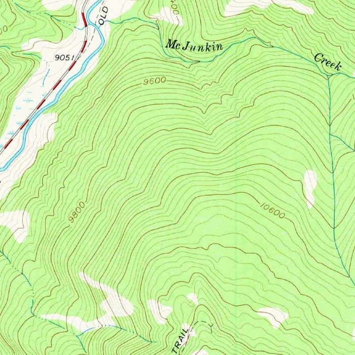 Old Map of Rico, Colorado by USGS, 1960 – San Juan National Forest & Dolores River