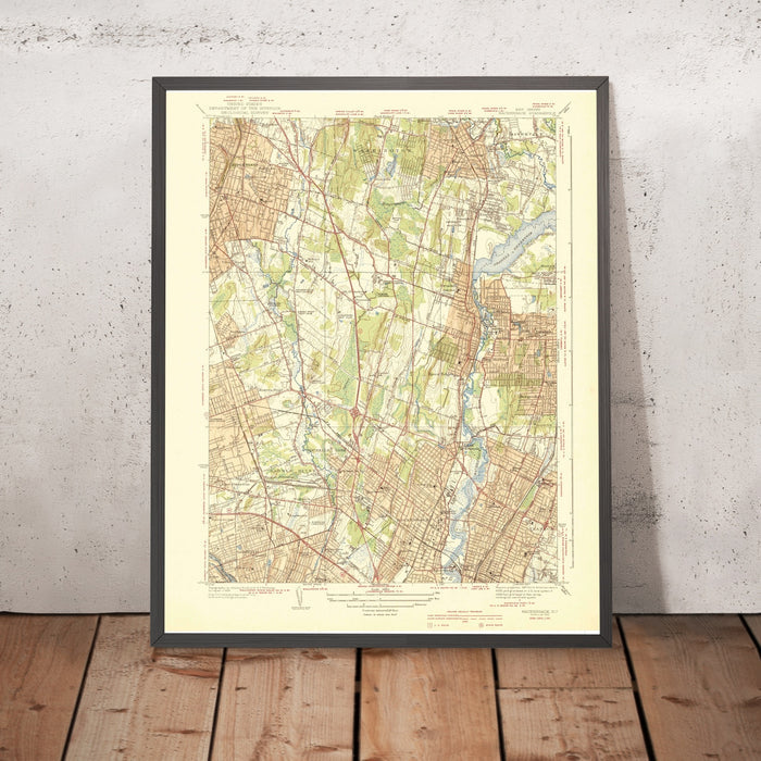 Old Map of Ridgewood, New Jersey by USGS, 1940 – Hackensack, Paramus & Glen Rock