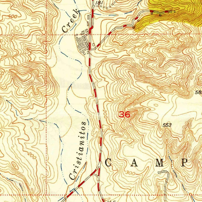 Old Map of San Clemente, California by USGS, 1949 – San Onofre State Beach & San Mateo Point