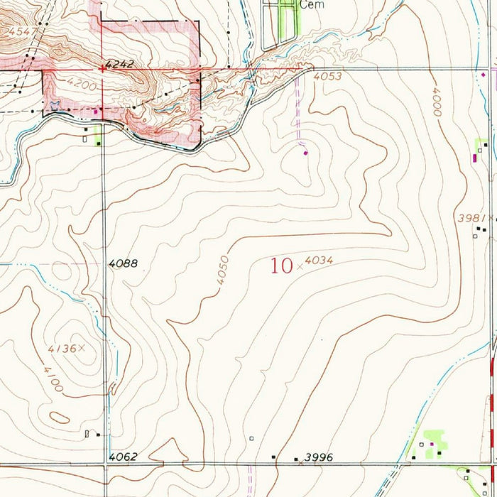 Old Map of Scottsbluff, Nebraska by USGS, 1963 – Gering, North Platte River & Wildcat Hills