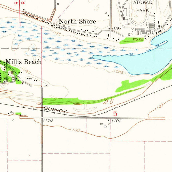 Old Map of Sioux City, Iowa by USGS, 1963 – Missouri River & South Sioux City