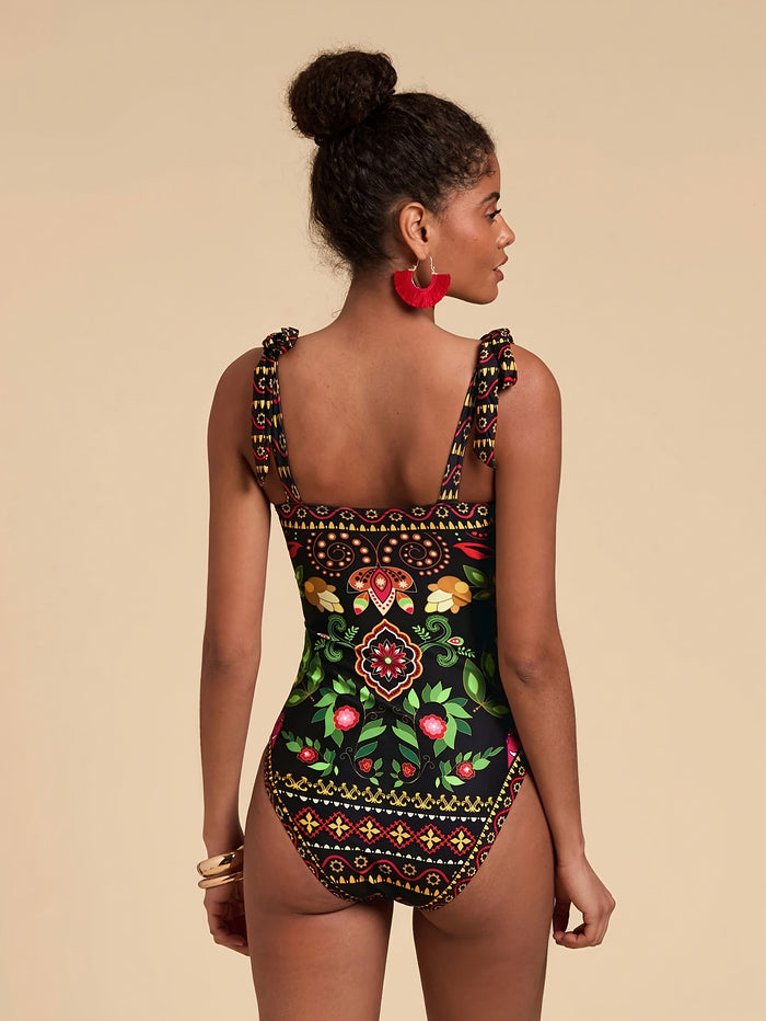 One Piece Swimsuit Women Tummy Control 2026 Long Torso Slimming Bathing Suit Cute Floral Swim Suits
