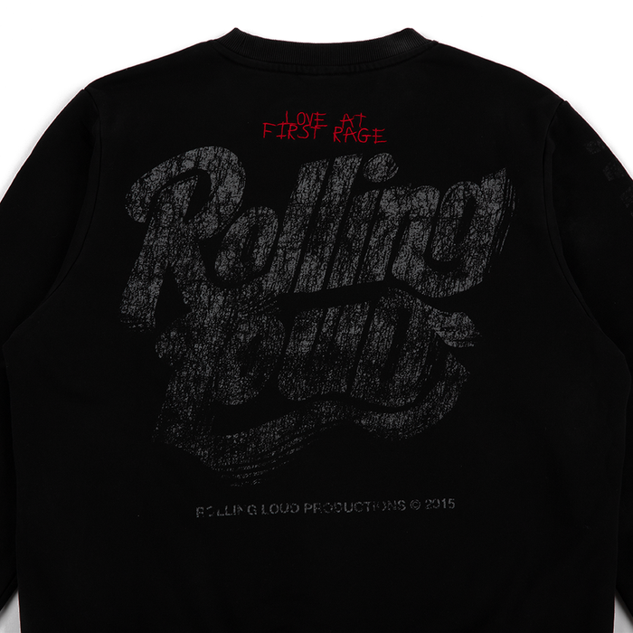 Open The Pit Crewneck Sweatshirt 'Washed Black'
