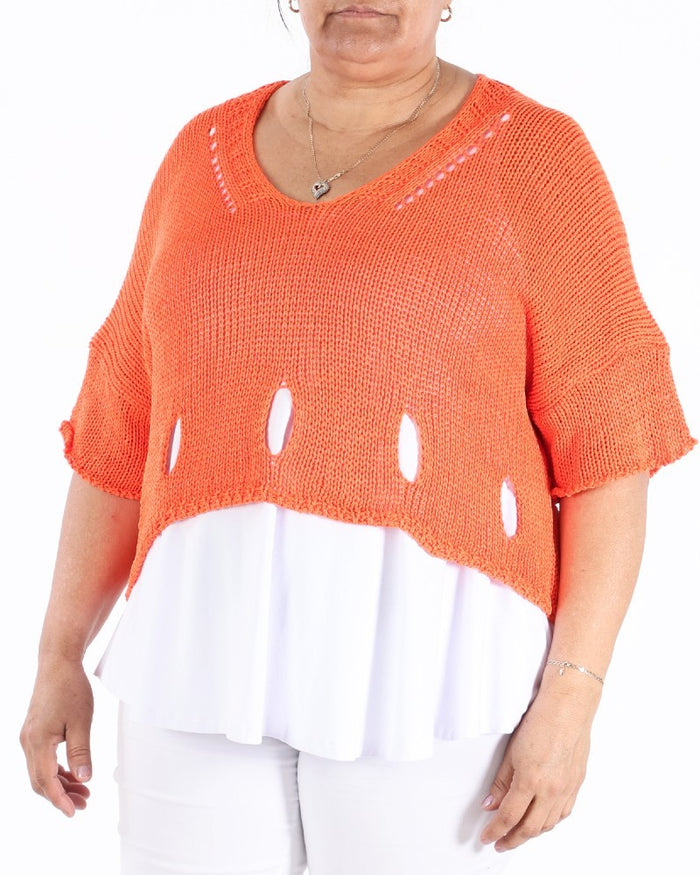 Orange Cherry Sweater - Marie la Lune