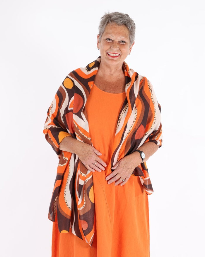 Orange scarf - Balaboosté Paris