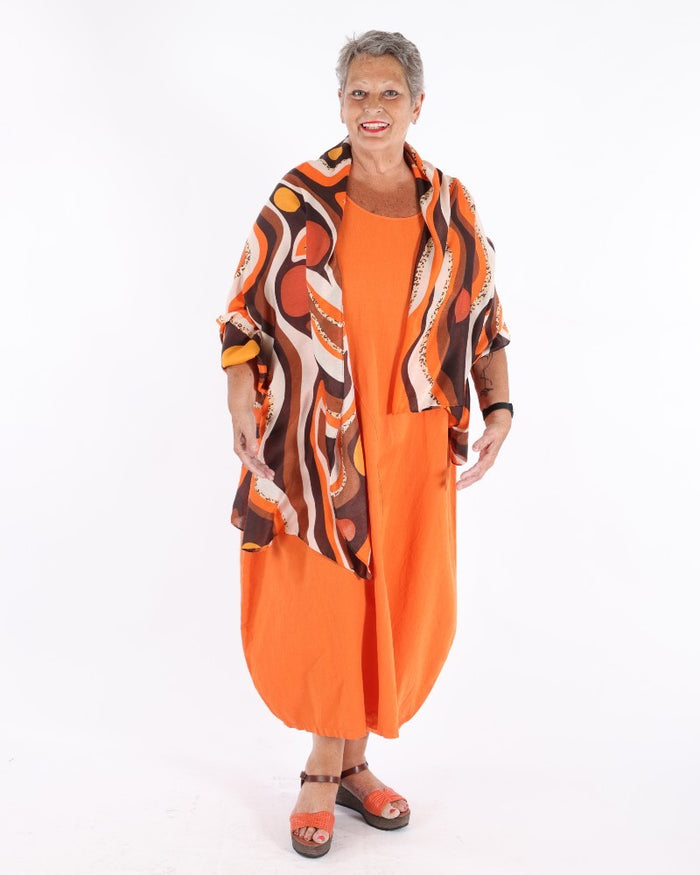Orange scarf - Balaboosté Paris