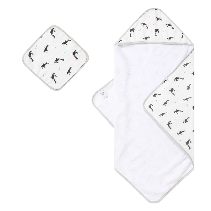 Orca Hooded Towel Set