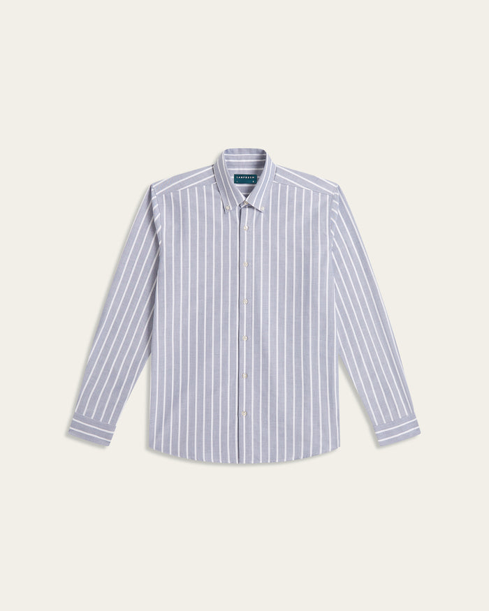 Oxford Shirt Teal / White Stripe