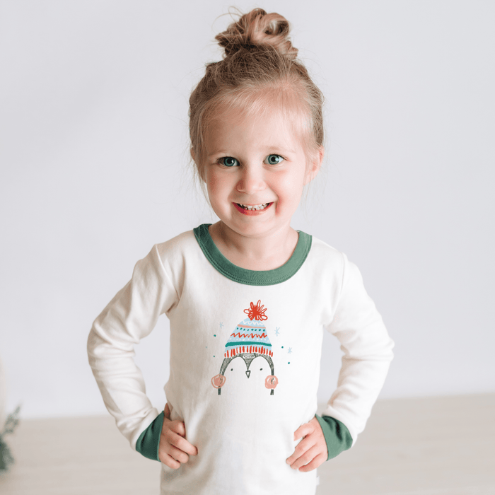 Baby pajamas | penguin pine green finn + emma