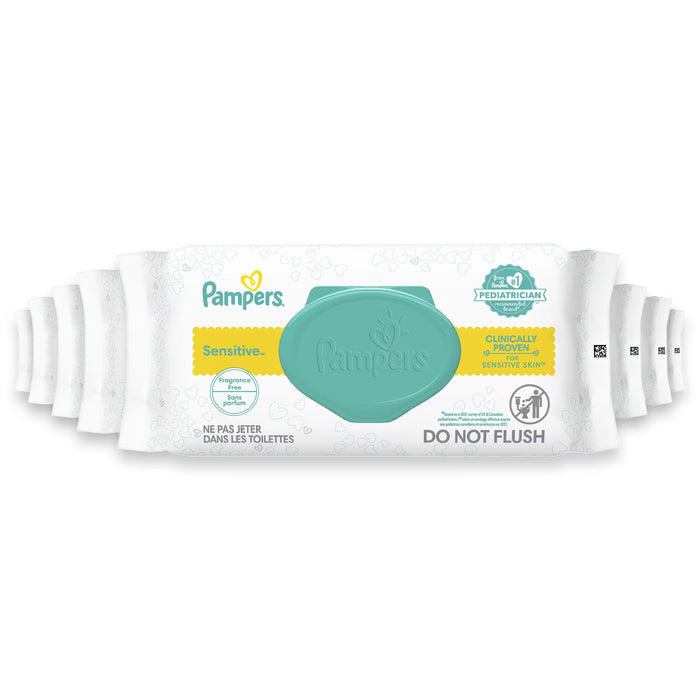 Pampers Sensitive Baby Wipes - 56 Ct - 8 Pack