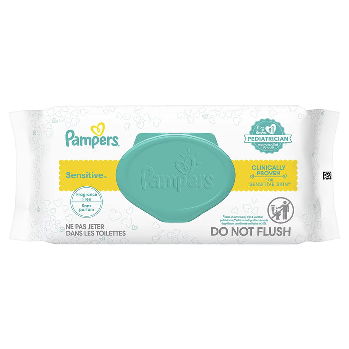 Pampers Sensitive Baby Wipes - 56 Ct - 8 Pack