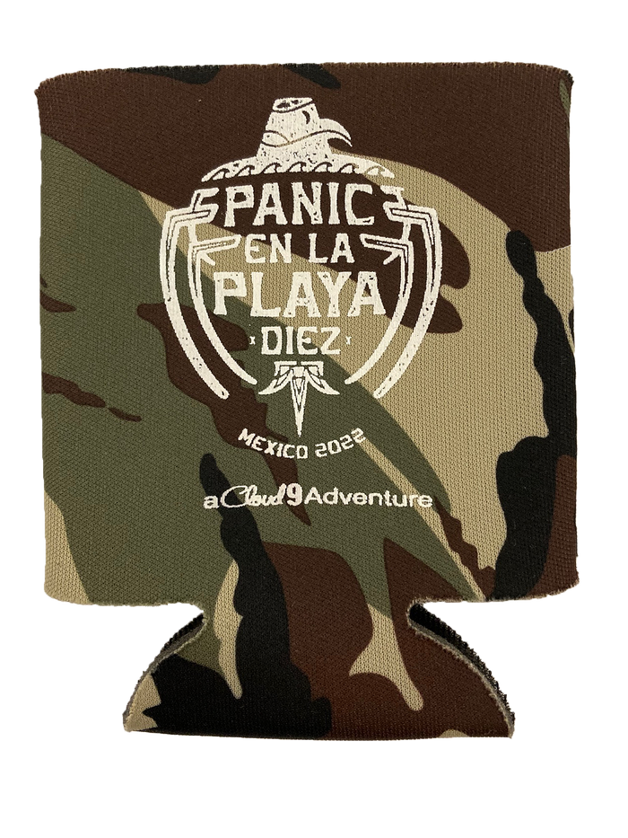 Panic en La Playa Diez Koozie (Includes Shipping)