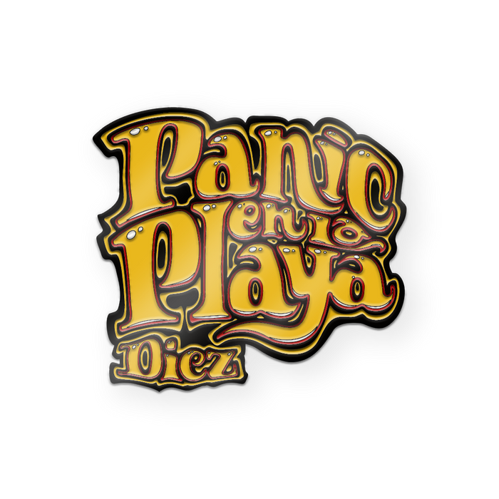 Panic en la Playa Diez Logo Pin