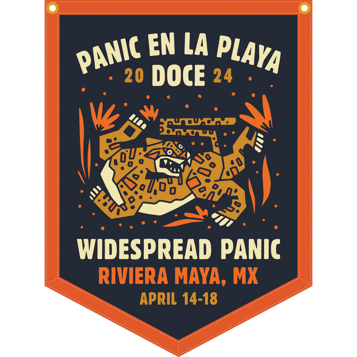 Panic En La Playa Doce Camp Flag
