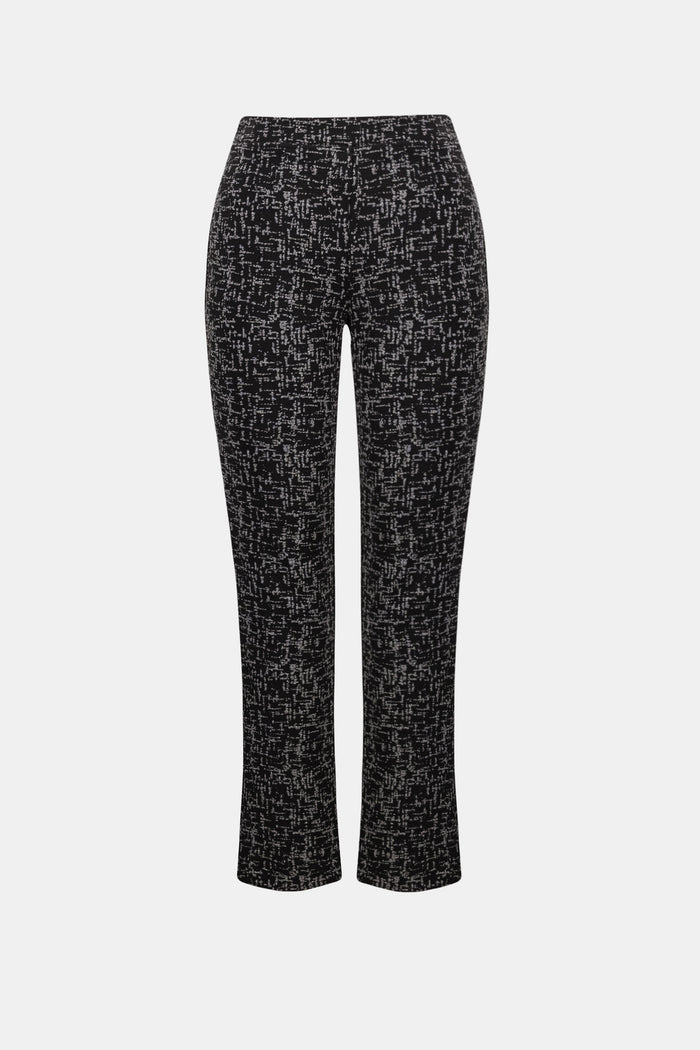 Pantalon droit à enfiler en jacquard abstrait - Joseph Ribkoff