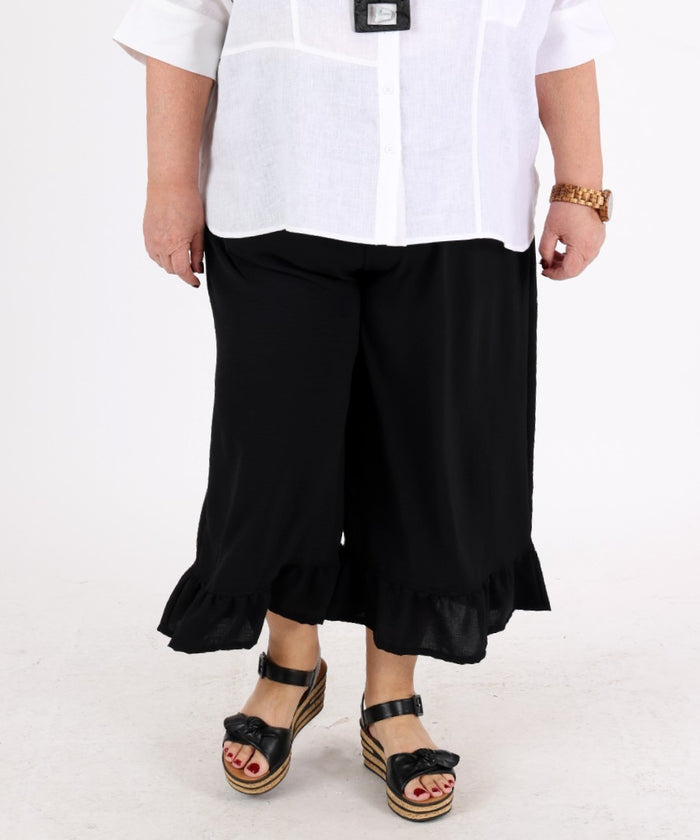 Pantalon Titou Volant Noir – G!Ozé