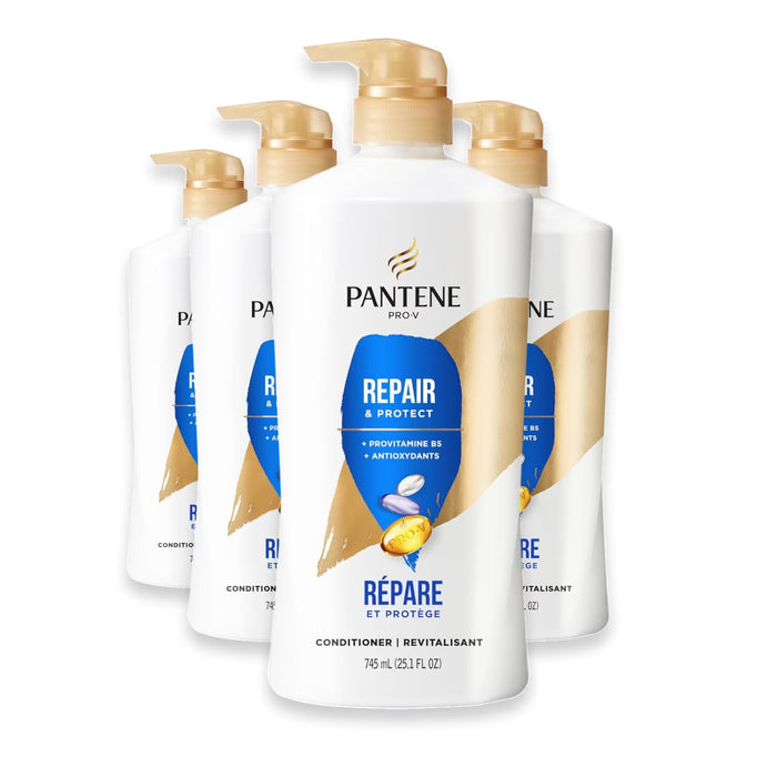 Pantene Repair & Protect Conditioner with Pro-V Nutrients for Dry and Color-Treated Hair - 25.1 oz - 4 Pack