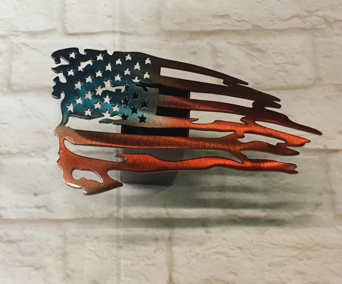 Patriotic American flag custom Hitch Cover PPE Offroad