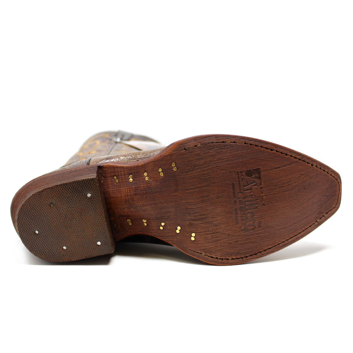 "Paulina" Artillero Cowgirl Boot - Crater Brown