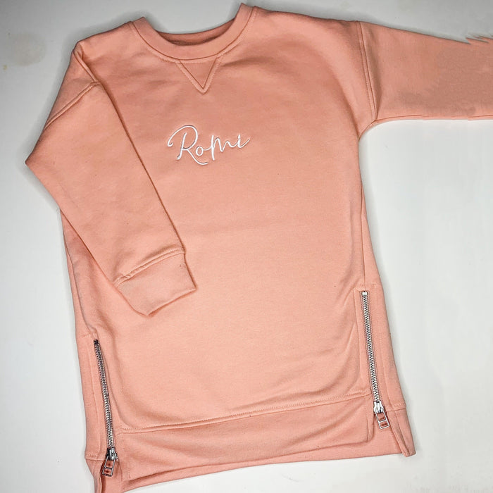 Peach Jumper Dress