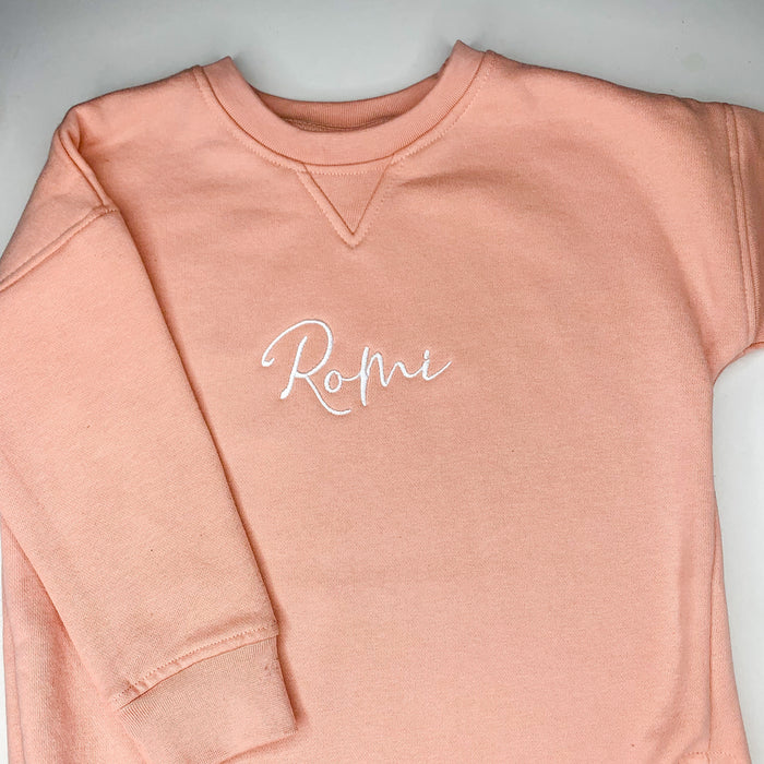 Peach Jumper Dress