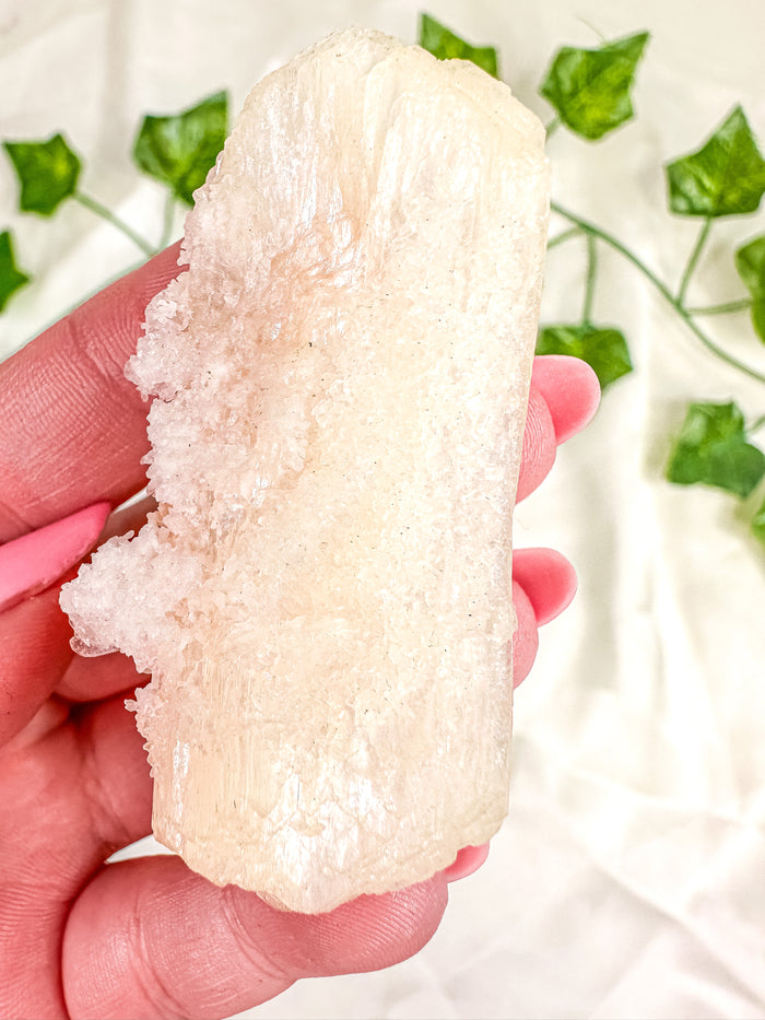 Peach Stilbite and Okenite Specimen #12