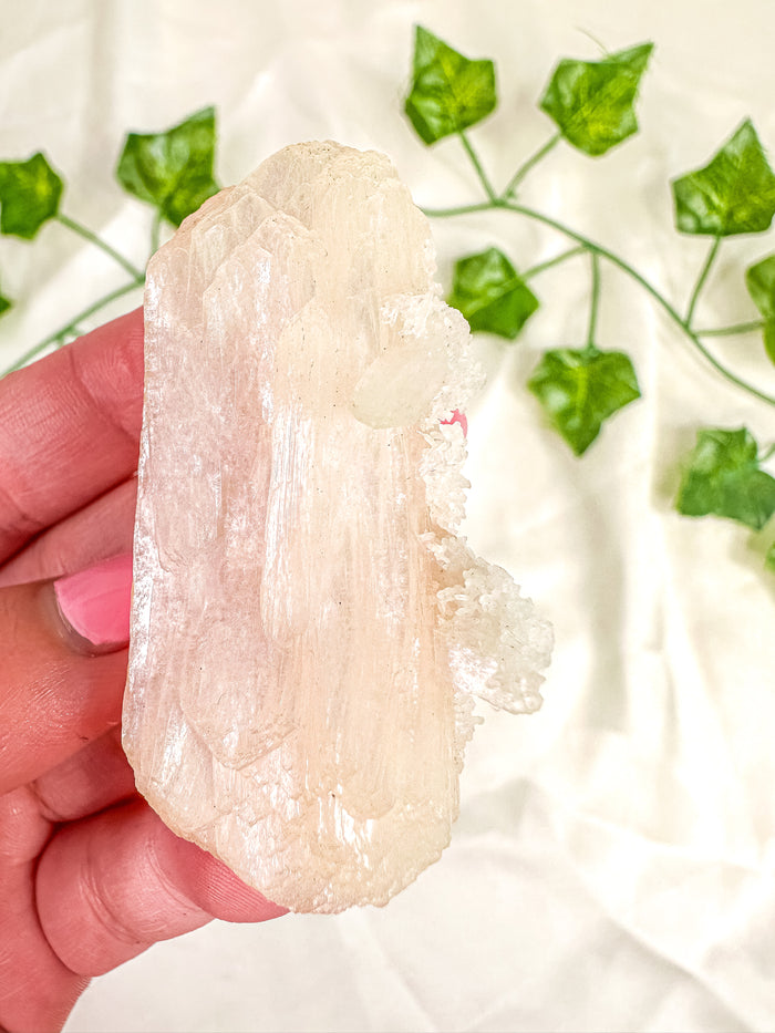 Peach Stilbite and Okenite Specimen #12