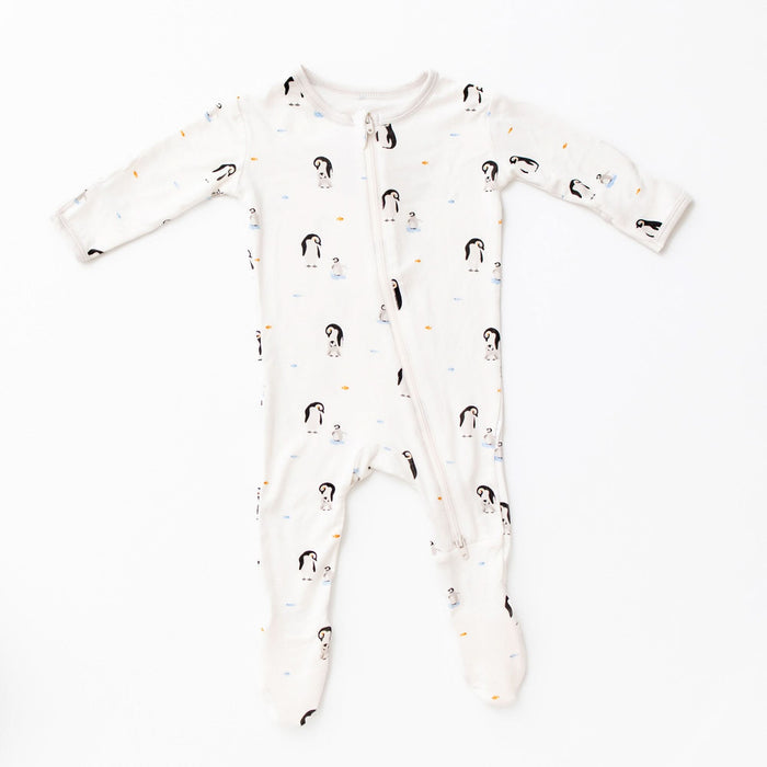 Penguin Zippered Footie