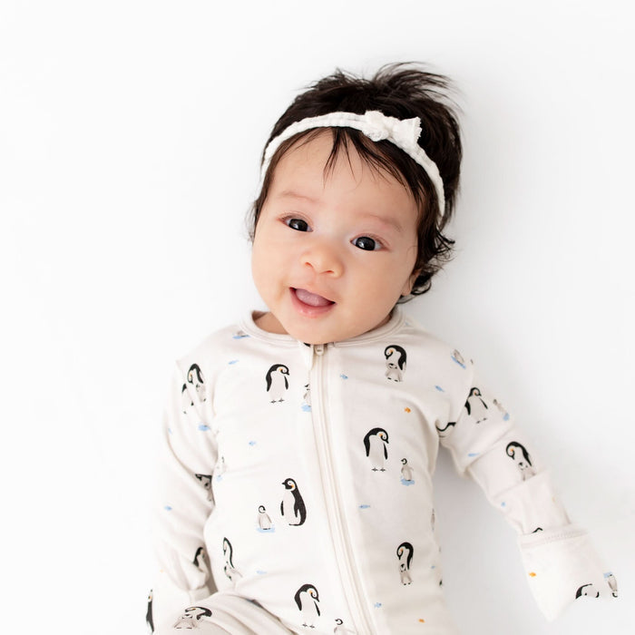 Penguin Zippered Footie