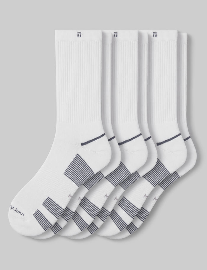 Performance Crew Sock (3-Pack)::White