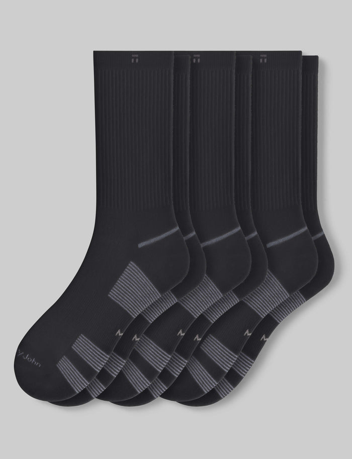 Performance Crew Sock (3-Pack)::Black